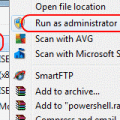 Run PowerShell as admin