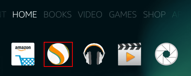 Open the Amazon Silk browser app