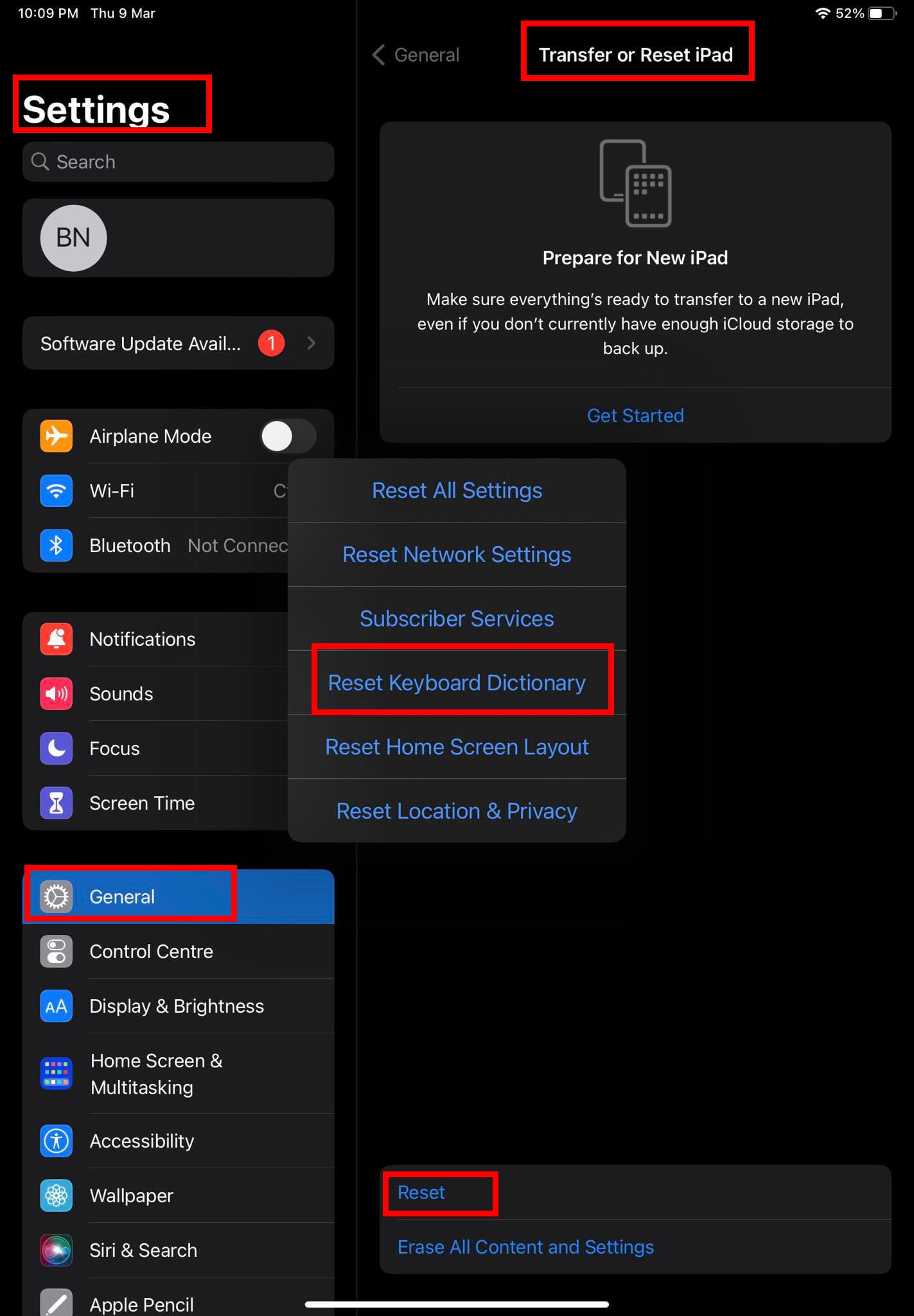 Explore How to reset keyboard dictionary settings in iPad or iPhone