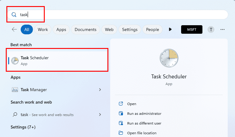 How to open Task Scheduler