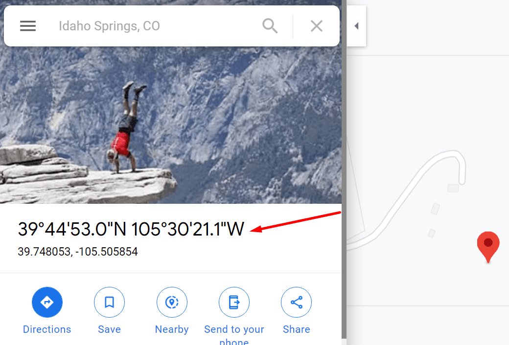 copy coordinates google maps