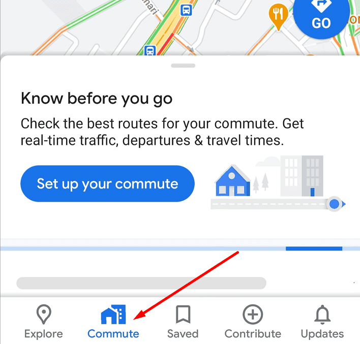 google maps commute