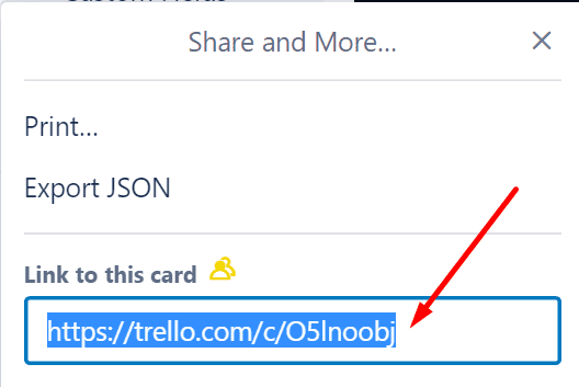 trello link to this card