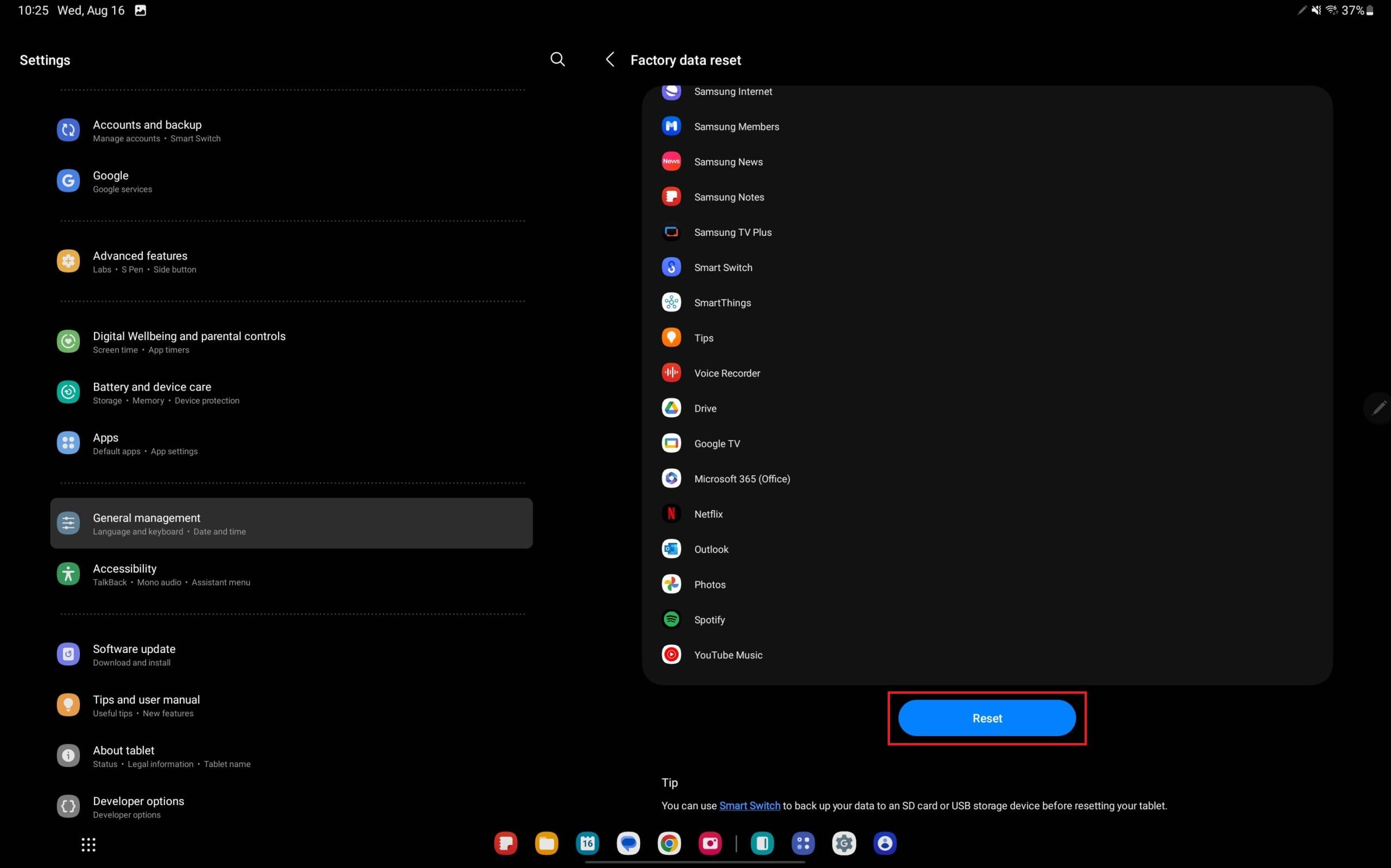 How to soft reset Galaxy Tab S9 - 4