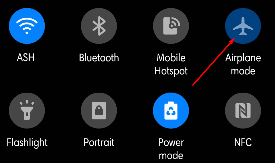 airplane mode android
