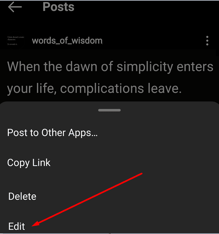 edit instagram image