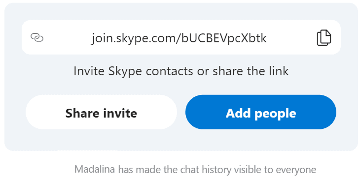 share meet now link windows 10