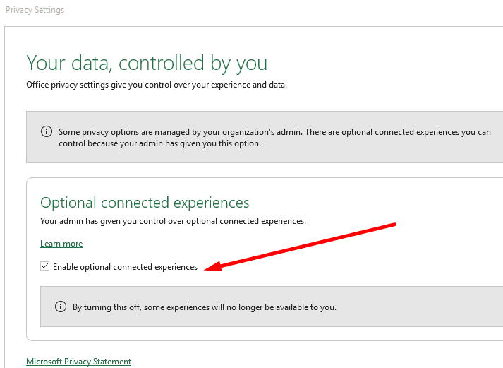 office 365 connected experiences