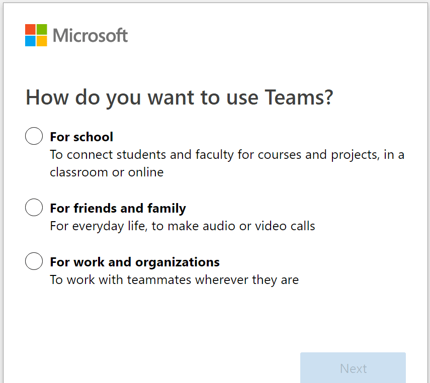 how would you like to use Teams
