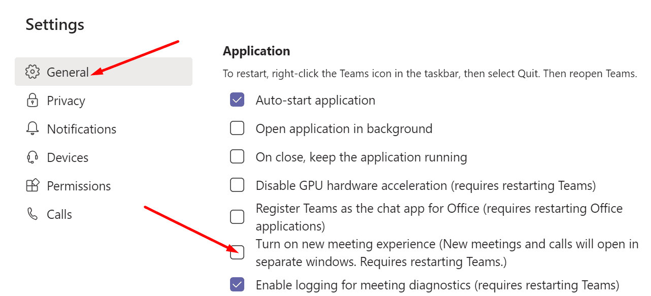 turn on new meeting experience microsoft teams
