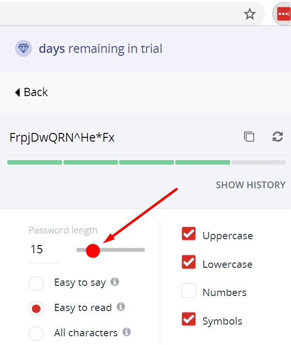 lastpassword generate secure password