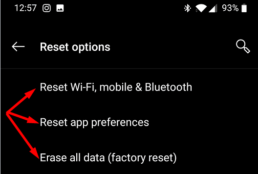 reset oneplus phone