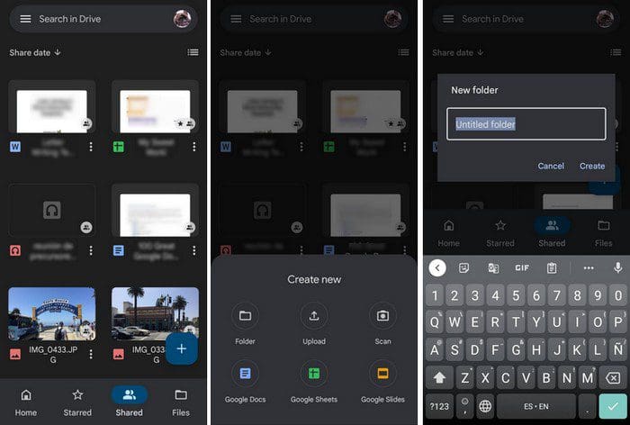Create Google Drive Folder Android