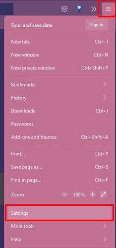 Firefox Settings