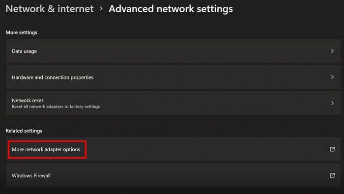 More network adapter options