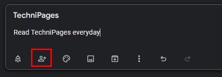 Google Keep icon Collaborator