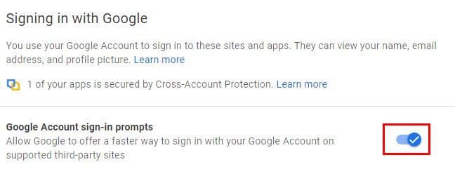 Sign in with Google
