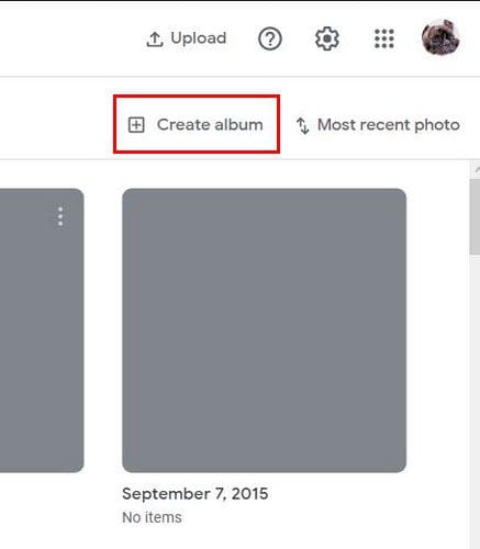 Google Photos Create Album