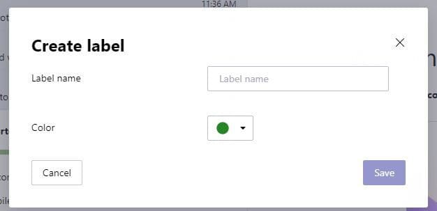 Labels ProtonMail