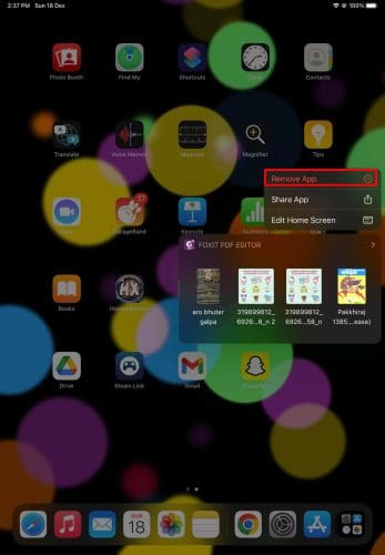 Delete Apps on iPad