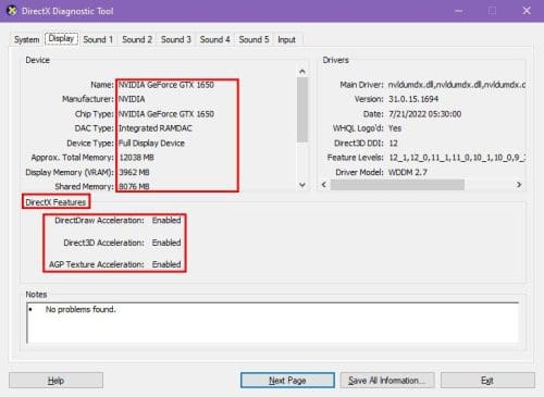 How to Check GPU Health Using DXDIAG Command