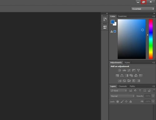 Using the square button to exit full screen on Windows apps