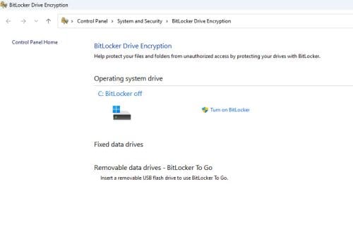 Difference Between Windows 11 Home and Pro Bitlocker Device Encryption